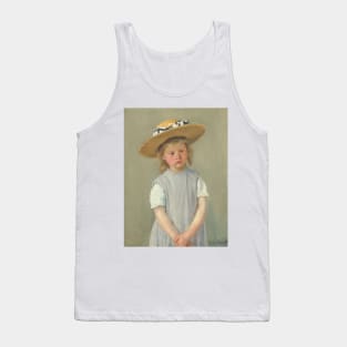 Child in a Straw Hat by Mary Cassatt Tank Top